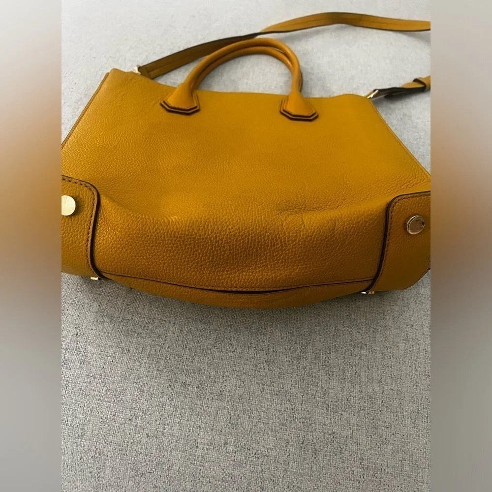 MICHAEL KORS Mercer Medium Satchel – Marigold Yellow Leather - Picture 9 of 13